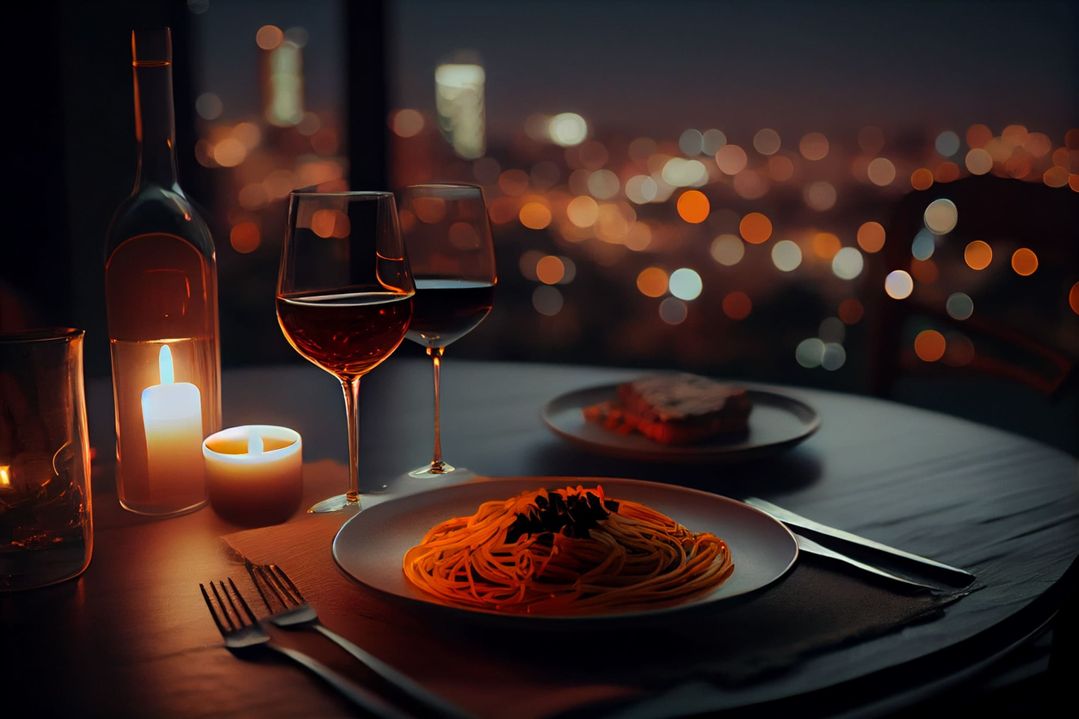 mesa romantica restaurante